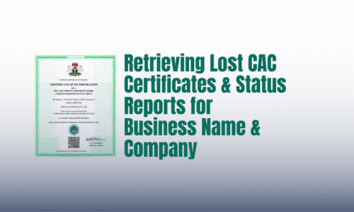 Retrieving Lost CAC Certificates & Status Reports for Busienss Name & Company