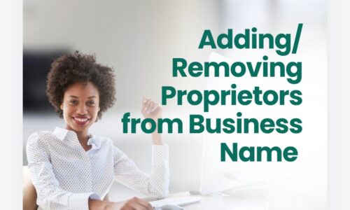 Adding/Removing Proprietors from Business Name